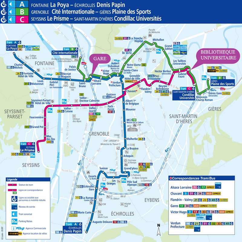 Map of Tram